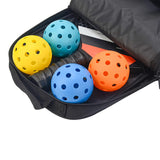 Pickleball Bag Waterproof Organizer Portable Carrying Bag for Men Women Gift Black