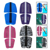 6x Surf Traction Pads Nonslip Accessories for Paddle Board Surfing Longboard Blue