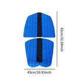 6x Surf Traction Pads Nonslip Accessories for Paddle Board Surfing Longboard Blue