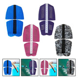 6x Surf Traction Pads Nonslip Accessories for Paddle Board Surfing Longboard Blue