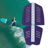 6x Surf Traction Pads Nonslip Accessories for Paddle Board Surfing Longboard Purple