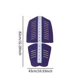 6x Surf Traction Pads Nonslip Accessories for Paddle Board Surfing Longboard Purple