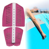 6x Surf Traction Pads Nonslip Accessories for Paddle Board Surfing Longboard Pink