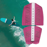 6x Surf Traction Pads Nonslip Accessories for Paddle Board Surfing Longboard Pink