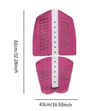 6x Surf Traction Pads Nonslip Accessories for Paddle Board Surfing Longboard Pink