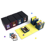 Card Deck Box Organizer for Football Cards Trading Cards Gathering Card Toys Blue Yellow