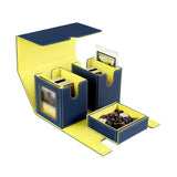 Card Deck Box Organizer for Football Cards Trading Cards Gathering Card Toys Blue Yellow