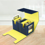 Card Deck Box Organizer for Football Cards Trading Cards Gathering Card Toys Blue Yellow