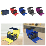 Card Deck Box Organizer for Football Cards Trading Cards Gathering Card Toys Blue Yellow