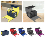 Card Deck Box Organizer for Football Cards Trading Cards Gathering Card Toys Blue Yellow