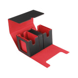 Card Deck Box Organizer for Football Cards Trading Cards Gathering Card Toys Black Red