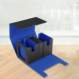 Card Deck Box Organizer for Football Cards Trading Cards Gathering Card Toys Black Blue