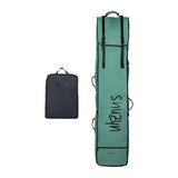 Ski Bag and Boot Bag Retractable Wheeled Men Women Storage Bag Snowboard Bag Green