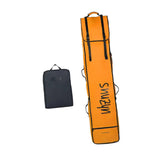 Ski Bag and Boot Bag Retractable Wheeled Men Women Storage Bag Snowboard Bag Orange