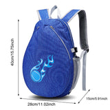 Tennis Backpack Fitness Sport Badminton Bag for Pickleball Badminton Racquet Dark Blue