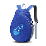 Tennis Backpack Fitness Sport Badminton Bag for Pickleball Badminton Racquet Dark Blue