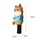 Plush Golf Wood Headcover Novelty Scratch Resistant Golf Club Head Cover