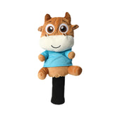 Plush Golf Wood Headcover Novelty Scratch Resistant Golf Club Head Cover