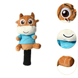 Plush Golf Wood Headcover Novelty Scratch Resistant Golf Club Head Cover