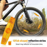 12Pcs Bike Wheel Reflectors Bike Spoke Reflectors for Road Bike Night Riding