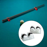 2Pcs Pool Billiard Straightness Checker Straightness Detectors for Games Home White