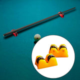 2Pcs Pool Billiard Straightness Checker Straightness Detectors for Games Home Orange