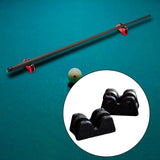 2Pcs Pool Billiard Straightness Checker Straightness Detectors for Games Home Black