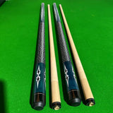 Pool Cue Portable Two Section Punch Cue Wood for Training Pool Game Starters