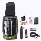 Bike Pannier Bag 9L Bicycle Rear Seat Trunk Bag for Trip Traveling Commuting No Cover