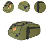 Bike Pannier Bag 9L Bicycle Rear Seat Trunk Bag for Trip Traveling Commuting With Cover