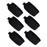 6Pcs Ski Straps Bindings Ski Fastener Strap for Winter Outdoor Sports Skiing Black