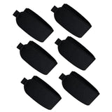 6Pcs Ski Straps Bindings Ski Fastener Strap for Winter Outdoor Sports Skiing Black