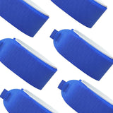 6Pcs Ski Straps Bindings Ski Fastener Strap for Winter Outdoor Sports Skiing Blue