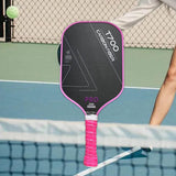 Pickleball Paddle Supplies Equipment Comfortable Training for Indoor Outdoor Pink Edge