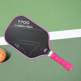 Pickleball Paddle Supplies Equipment Comfortable Training for Indoor Outdoor Pink Edge