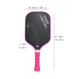 Pickleball Paddle Supplies Equipment Comfortable Training for Indoor Outdoor Pink Edge