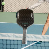 Pickleball Paddle Supplies Equipment Comfortable Training for Indoor Outdoor Gray Edge