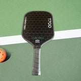 Pickleball Paddle Supplies Equipment Comfortable Training for Indoor Outdoor Gray Edge