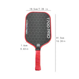 Pickleball Paddle Supplies Equipment Comfortable Training for Indoor Outdoor Red Edge