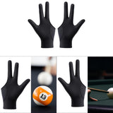 Billiards Glove 3 Fingers for Women Men Portable Casual Game Pool Glove Left