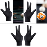 Billiards Glove 3 Fingers for Women Men Portable Casual Game Pool Glove Left