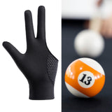 Billiards Glove 3 Fingers for Women Men Portable Casual Game Pool Glove Left