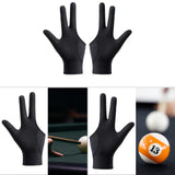 Billiards Glove 3 Fingers for Women Men Portable Casual Game Pool Glove Left