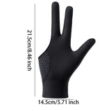 Billiards Glove 3 Fingers for Women Men Portable Casual Game Pool Glove Right