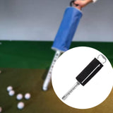 Golf Ball Retriever Tube with Pocket Storage Golfer Gift Golf Ball Collector Black