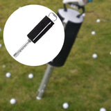 Golf Ball Retriever Tube with Pocket Storage Golfer Gift Golf Ball Collector Black