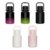Maxbell Insulated Water Bottle Portable Gift with Handle for Outdoor Fishing Cycling Black Pink