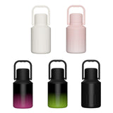 Maxbell Insulated Water Bottle Portable Gift with Handle for Outdoor Fishing Cycling Black Pink