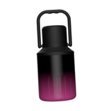 Maxbell Insulated Water Bottle Portable Gift with Handle for Outdoor Fishing Cycling Black Pink