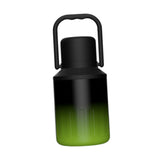 Insulated Water Bottle Portable Gift with Handle for Outdoor Fishing Cycling Black Green